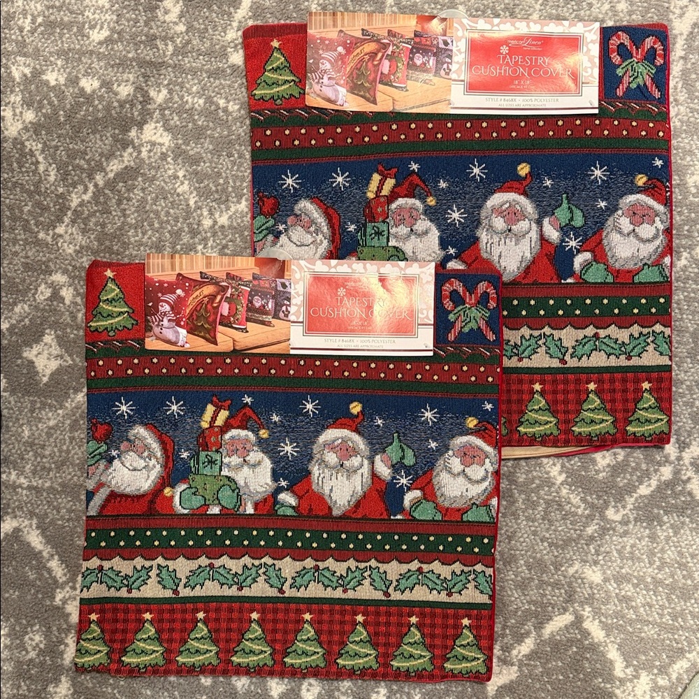 Festive Santa Cushion Covers